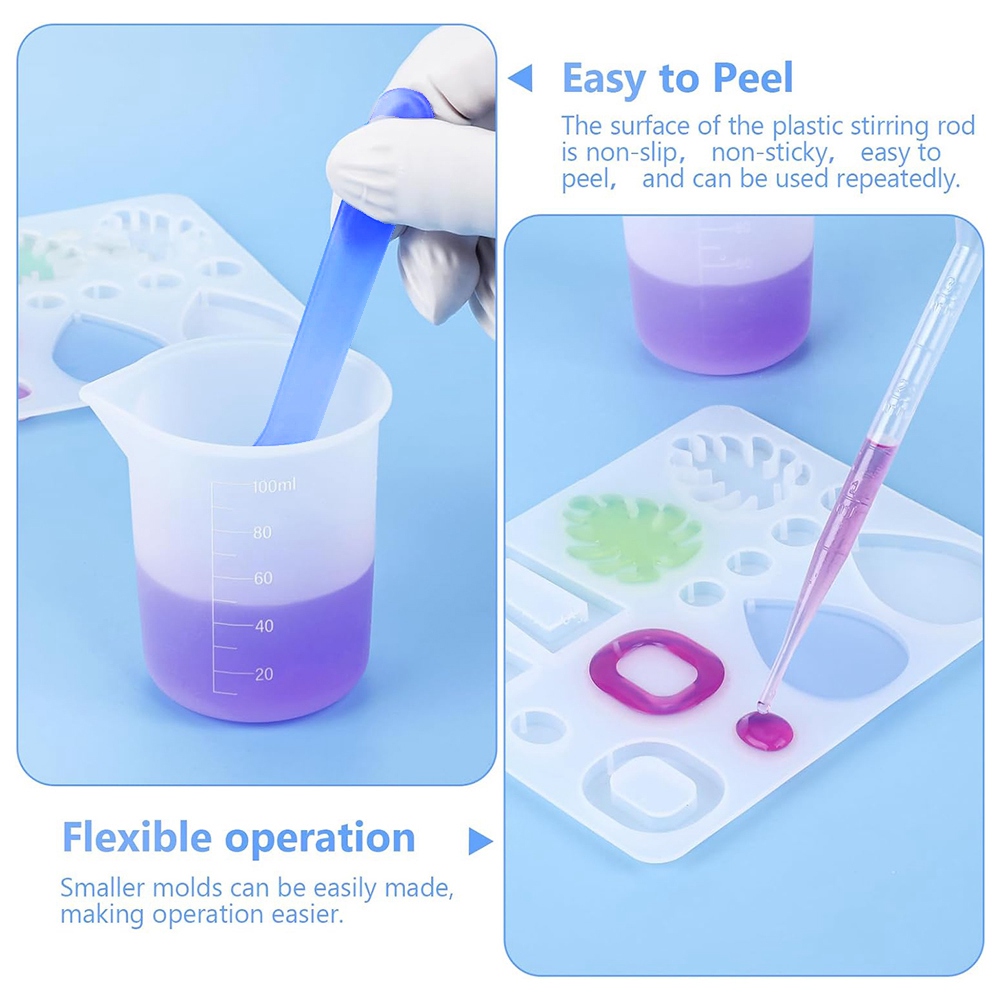 樹脂用シリコン計量カップ、600ML&250ML+100ML - Mixing Cup Silicone のレビューと価格