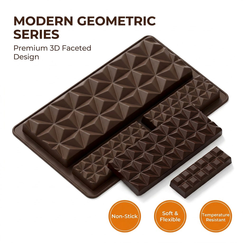 2-in-1シリコン製チョコレートバー型、キャンディー、フォ - Silicone Mold Tray のレビューと価格