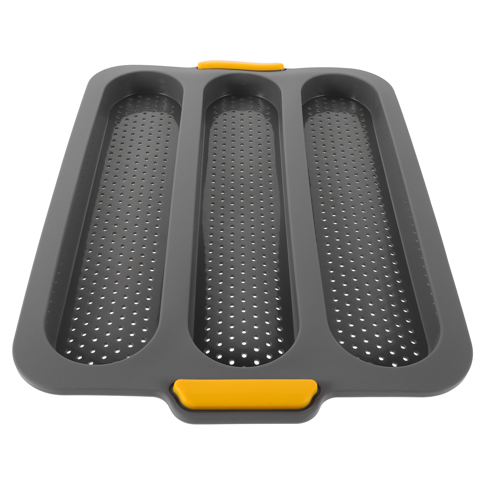 3つの型が付いたシリコン製バゲット型。焦げ付き防止加工が施さ - Silicone Mold Tray のレビューと価格