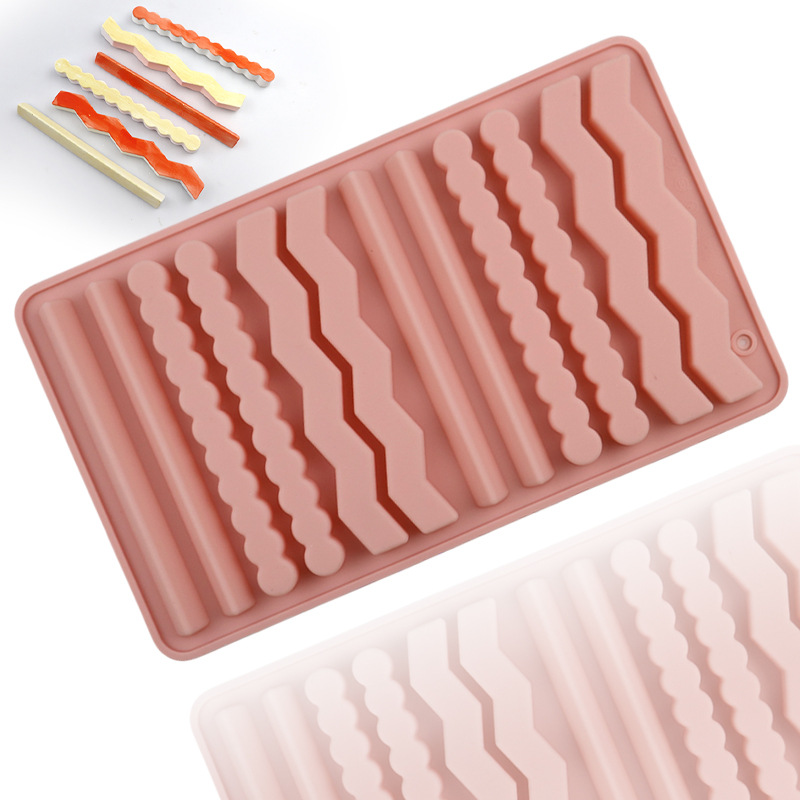 新しいチョコレートバーシリコーン型スティッククッキーベーキン - Silicone Mold Tray のレビューと価格