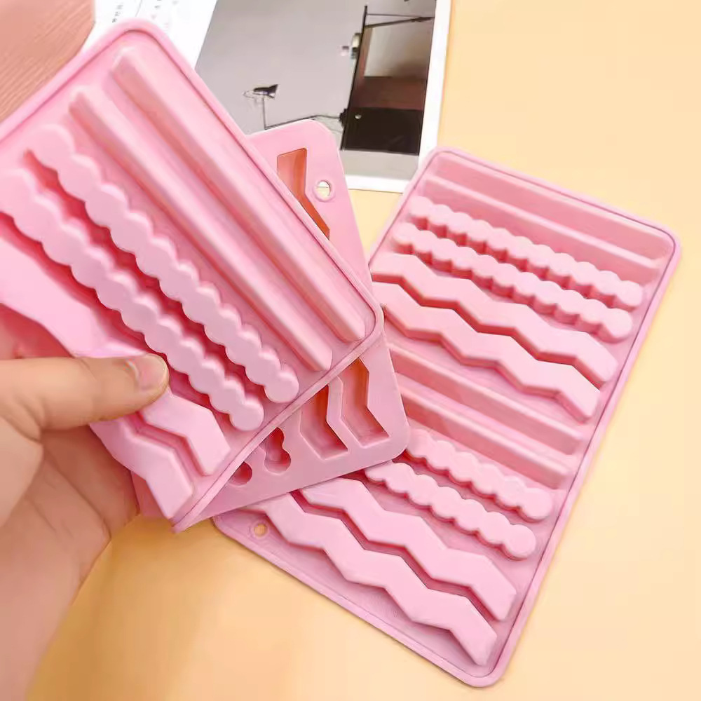新しいチョコレートバーシリコーン型スティッククッキーベーキン - Silicone Mold Tray のレビューと価格