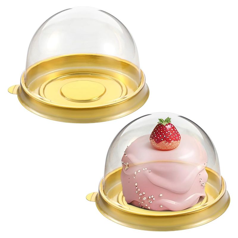 ABUN製、蓋付きシャルキュトリーボックス200個入り、ミニ - Dome Mold Clear のレビューと価格