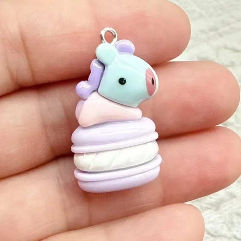 10個入りミックスカートゥーンレジンチャーム、小さな装飾ペン - Resin Crafts Diy のレビューと価格