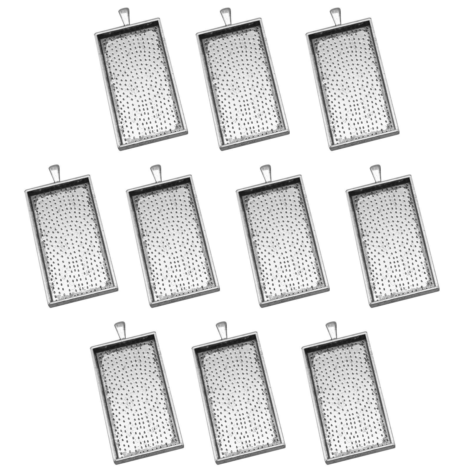 10個入り、合金製ペンダントトレイ、ヴィンテージスタイル、5 - Bezels Set Pendant のレビューと価格